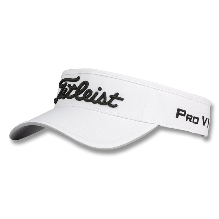 Titleist Tour Performance Staff Collection Golf Visor White/Black - 23 Men