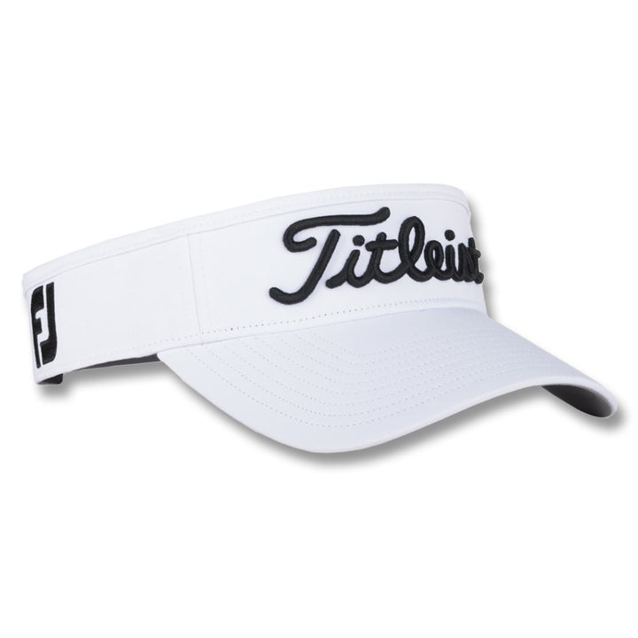 Titleist Tour Performance Staff Collection Golf Visor White/Black - 23 Men
