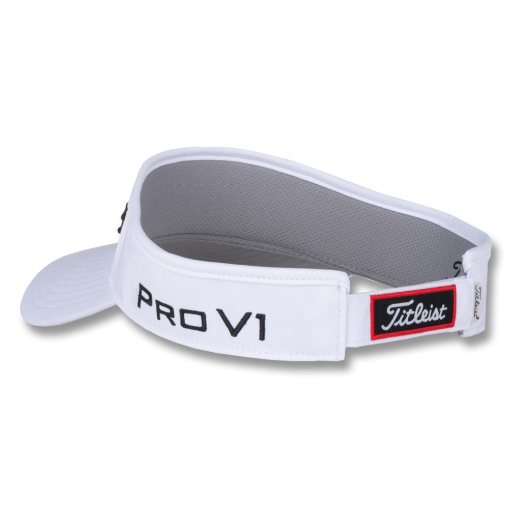 Titleist Tour Performance Staff Collection Golf Visor White/Black - 23 Men