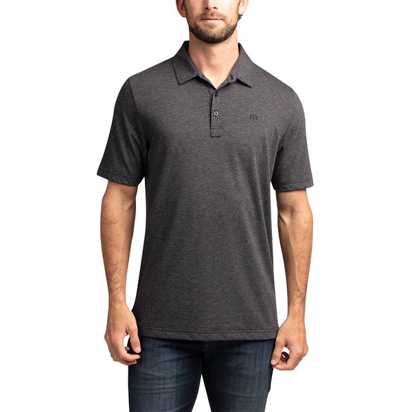 TravisMathew The Zinna Golf Polo Heather Black - FW24 Men