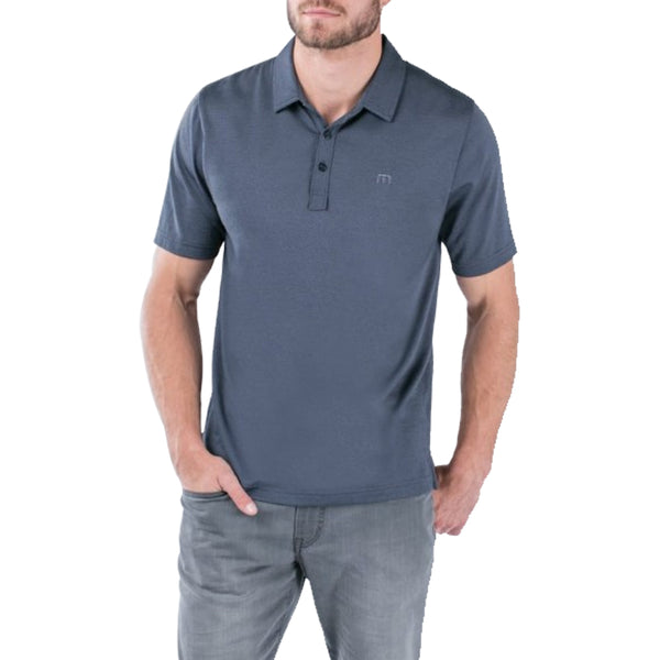 TravisMathew The Zinna Golf Polo Vintage Indigo/Black - FW24 Men