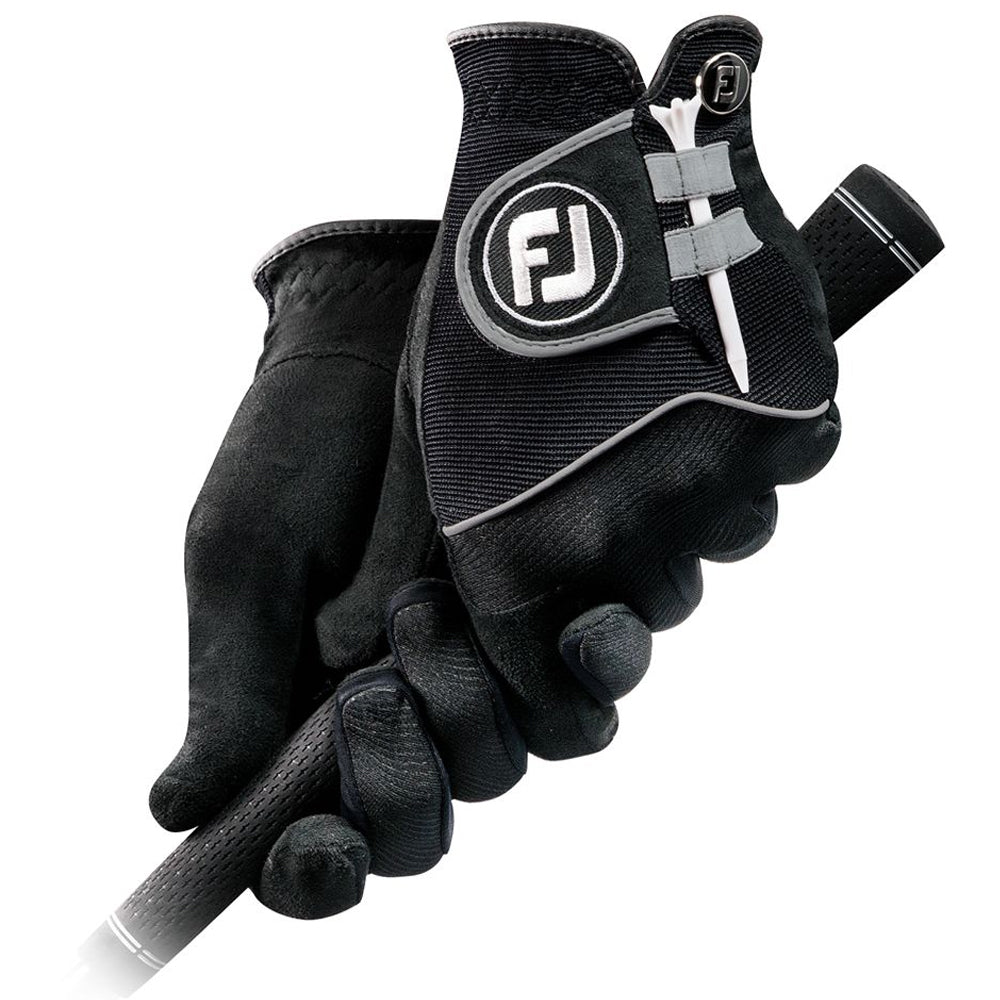 FootJoy RainGrip Pair Golf Glove Black - 21