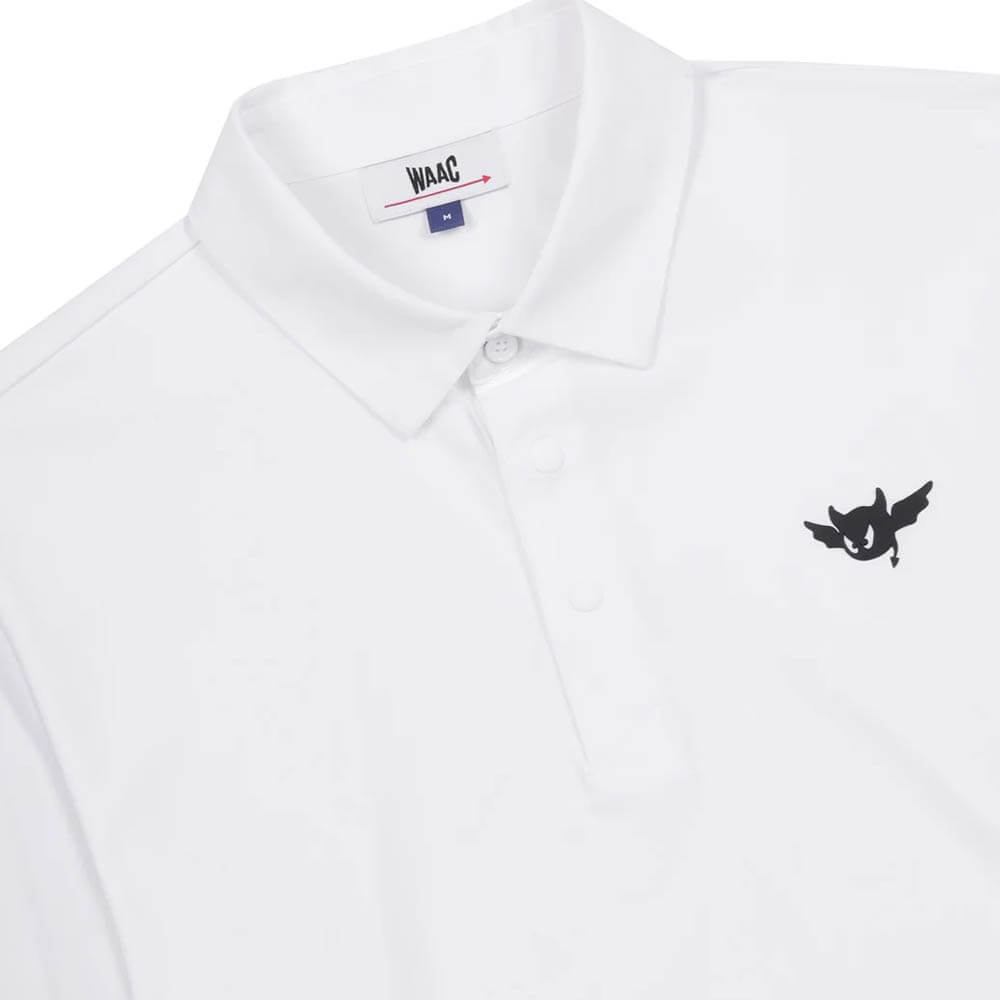 WAAC Cool Touch Longsleeve Golf Polo White - SP25 Men
