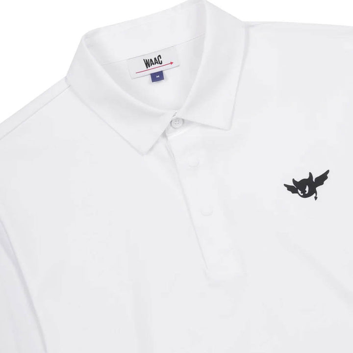 WAAC Cool Touch Longsleeve Golf Polo White - SP25 Men