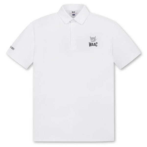 WAAC Essential Pique Golf Polo White - SP25 Men