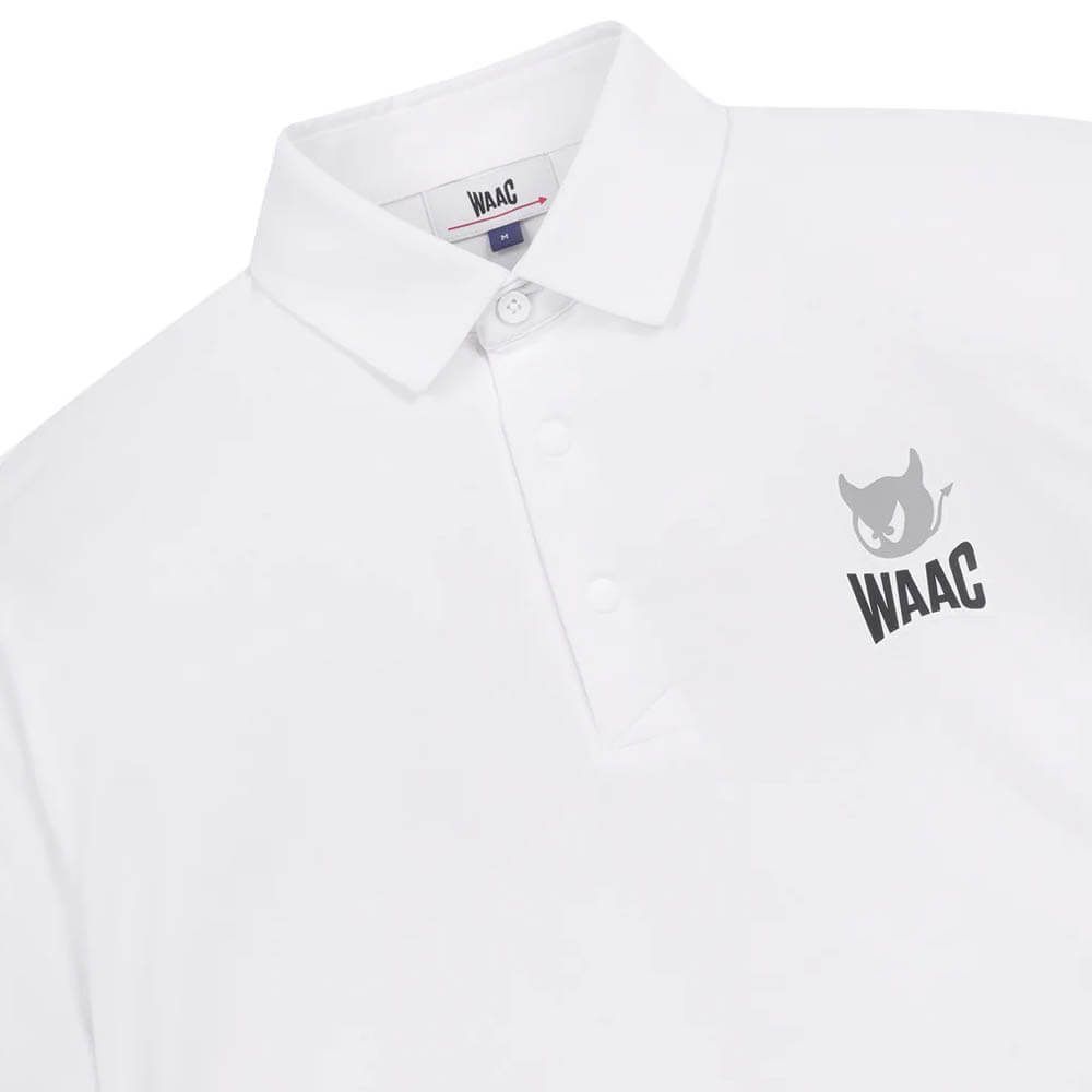 WAAC Essential Pique Golf Polo White - SP25 Men
