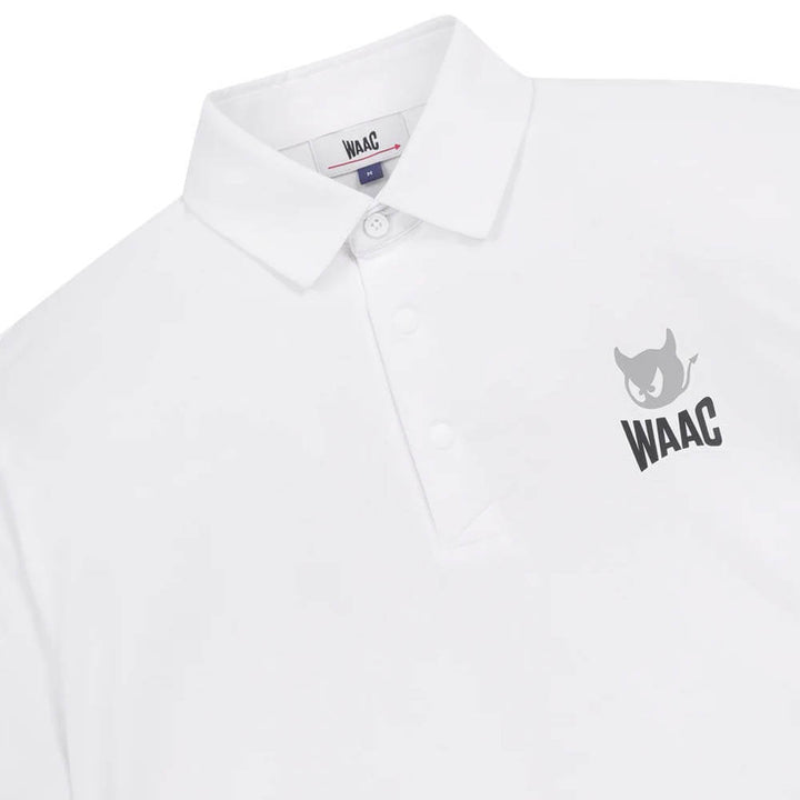 WAAC Essential Pique Golf Polo White - SP25 Men