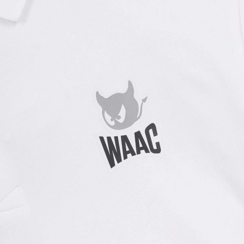 WAAC Essential Pique Golf Polo White - SP25 Men