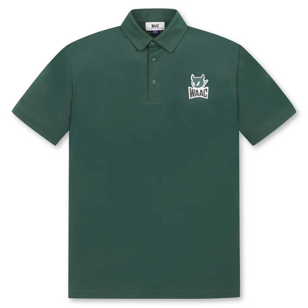 WAAC Essential Pique Golf Polo Green - SP25 Men