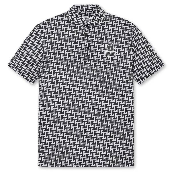 WAAC Arrow Trap Golf Polo Black - SP25 Men