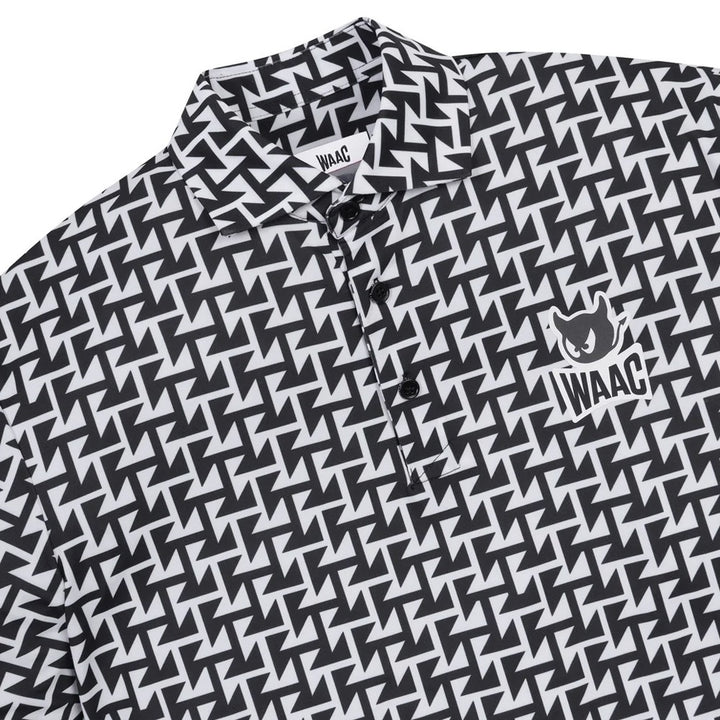 WAAC Arrow Trap Golf Polo Black - SP25 Men