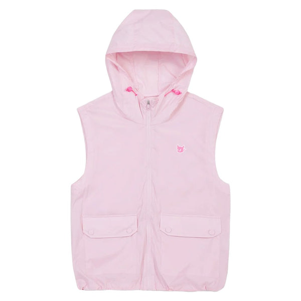 WAAC Zip-Up Hoodie Golf Vest Light Pink - SP25 Women