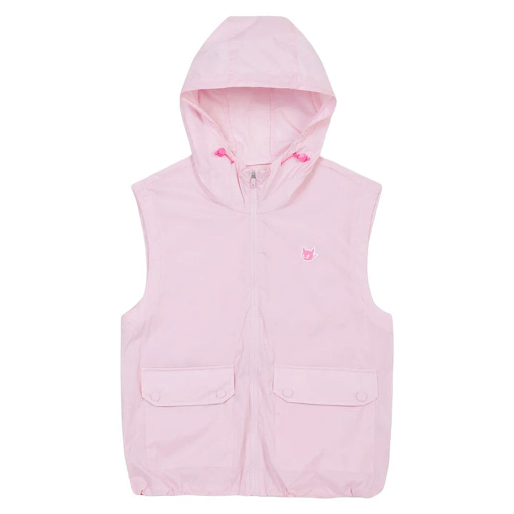 WAAC Zip-Up Hoodie Golf Vest Light Pink - SP25 Women