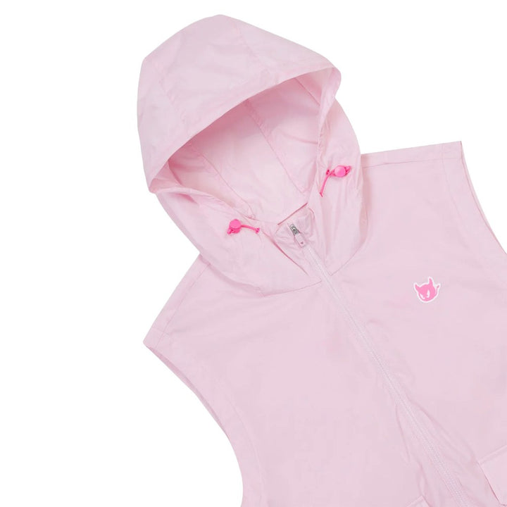 WAAC Zip-Up Hoodie Golf Vest Light Pink - SP25 Women