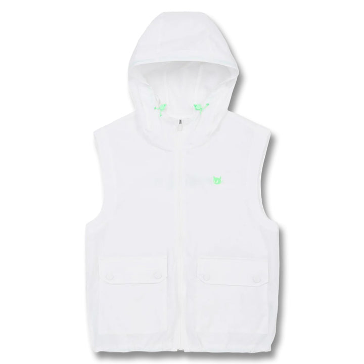 WAAC Zip-Up Hoodie Golf Vest White - SP25 Women