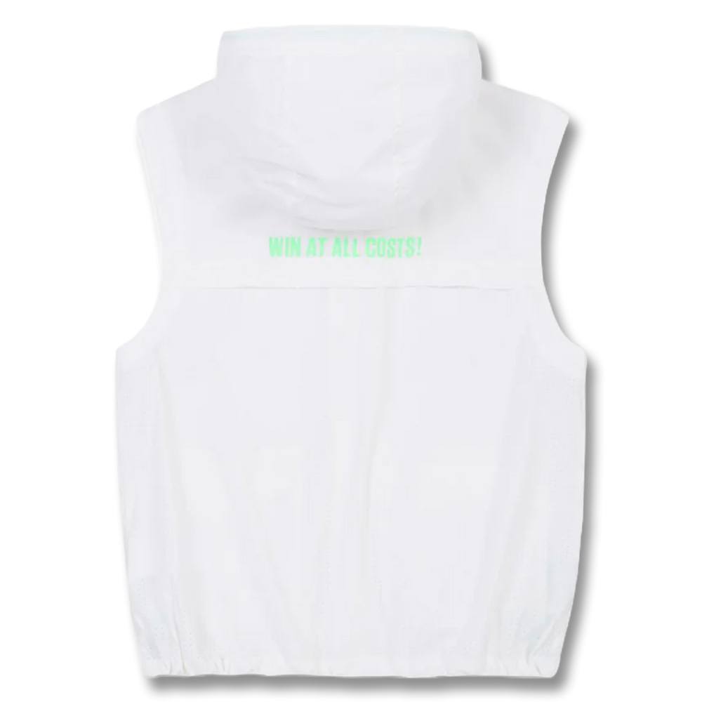 WAAC Zip-Up Hoodie Golf Vest White - SP25 Women – Golfio