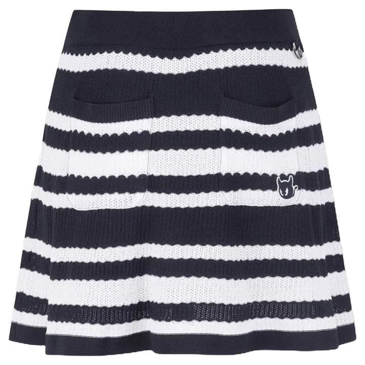 WAAC Multi Stripes Knit Golf Skort Navy - SP25 Women