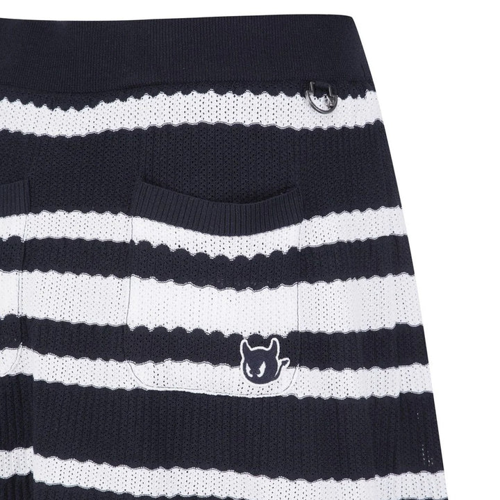 WAAC Multi Stripes Knit Golf Skort Navy - SP25 Women