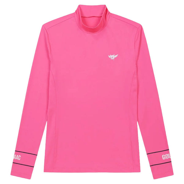WAAC Jersey Longsleeve Golf Mock Hot Pink - SP25 Women
