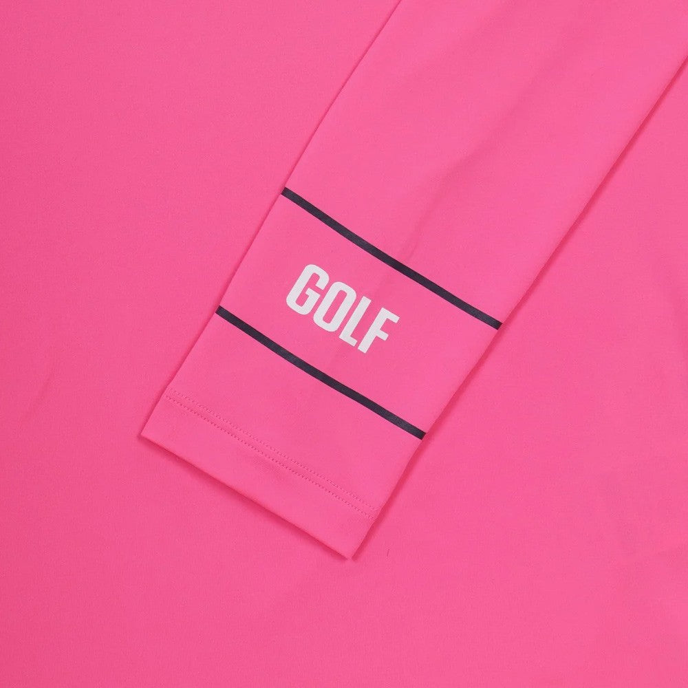 WAAC Jersey Longsleeve Golf Mock Hot Pink - SP25 Women