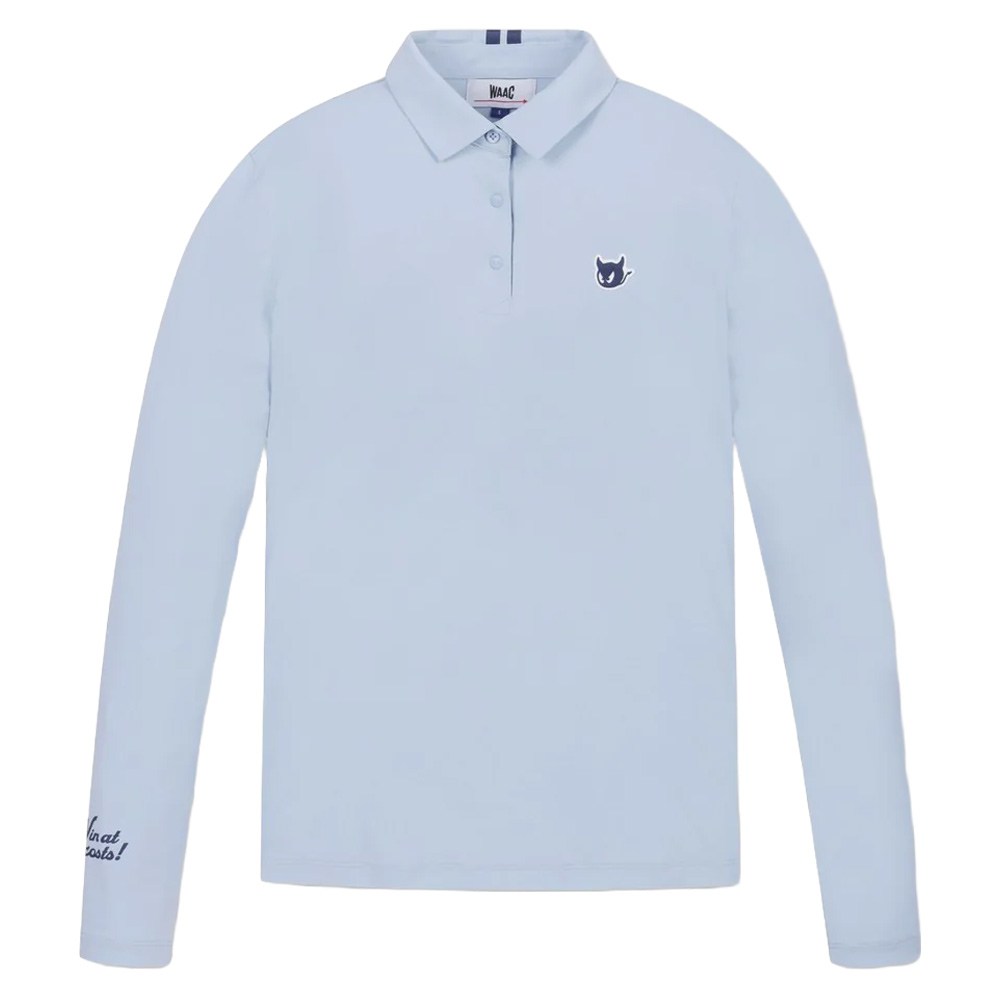 WAAC Essential Collar Longsleeve Golf Polo Light Blue - SP25 Women
