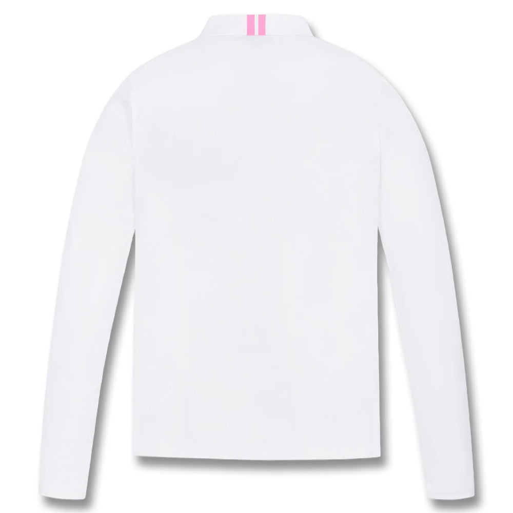 WAAC Essential Collar Longsleeve Golf Polo White - SP25 Women