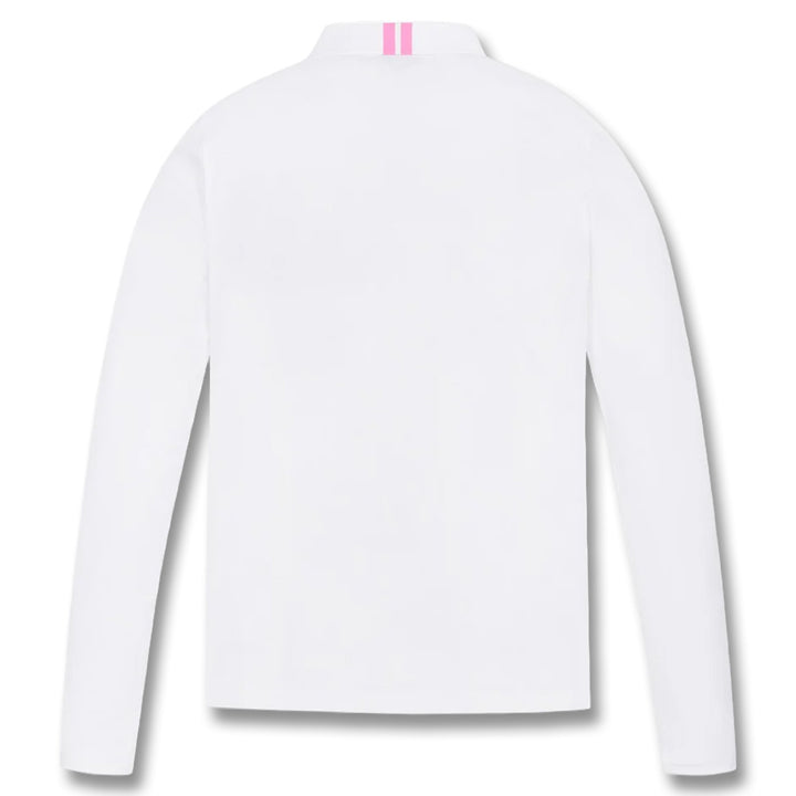 WAAC Essential Collar Longsleeve Golf Polo White - SP25 Women