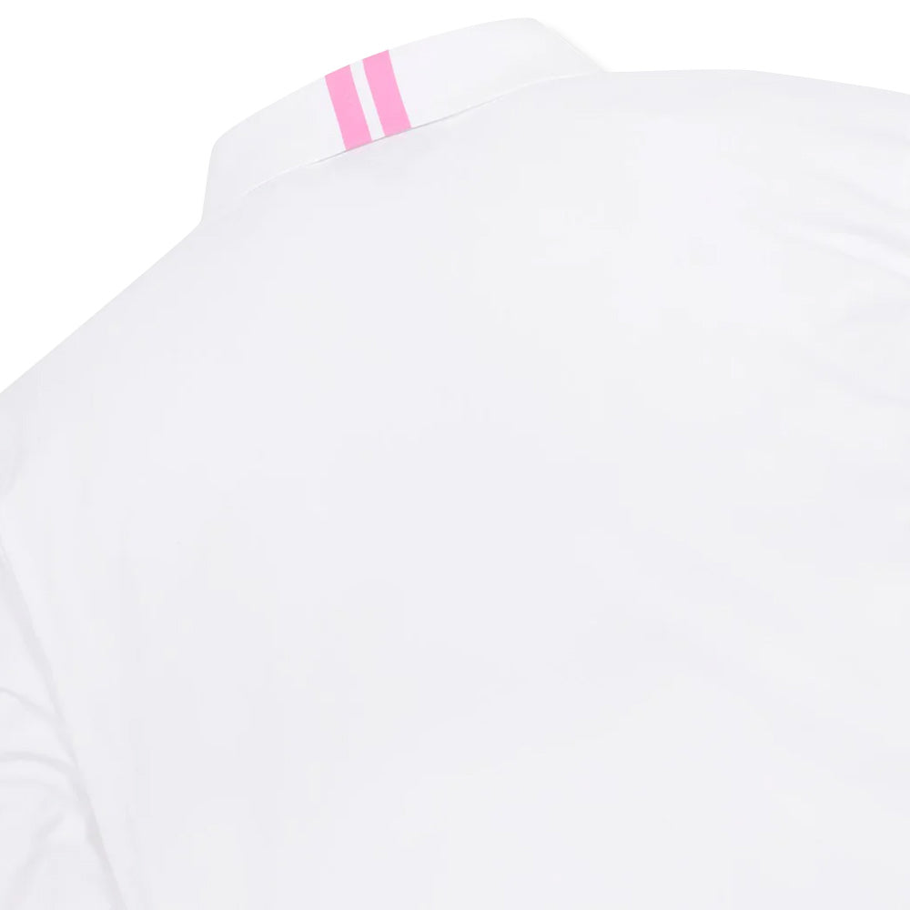 WAAC Essential Collar Longsleeve Golf Polo White - SP25 Women