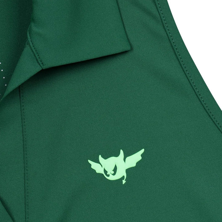 WAAC Micro Mesh Sleeveless Golf Polo Green - SP25 Women