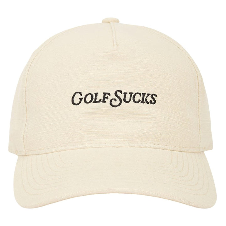 TravisMathew Sucks Snapback Golf Cap Italian Sand - SS25 Men
