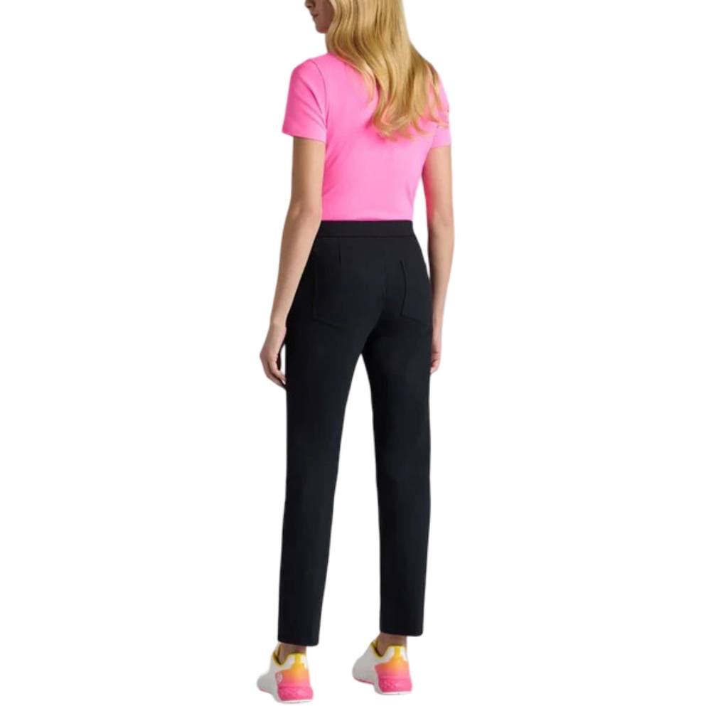 Gfore Contrast Collar Ribbed Tech Nylon Golf Polo Knockout Pink - SP25 Women