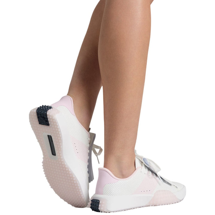 Gfore G.112 Perforated Saddle Stripe Kiltie Spikeless Golf Shoes Snow/Blush - SP25 Women