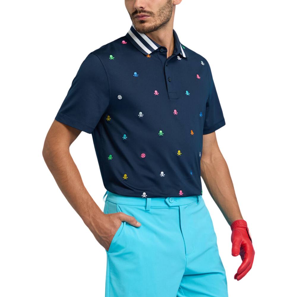Gfore Embroidered Tech Jersey Golf Polo Twilight - SP25 Men
