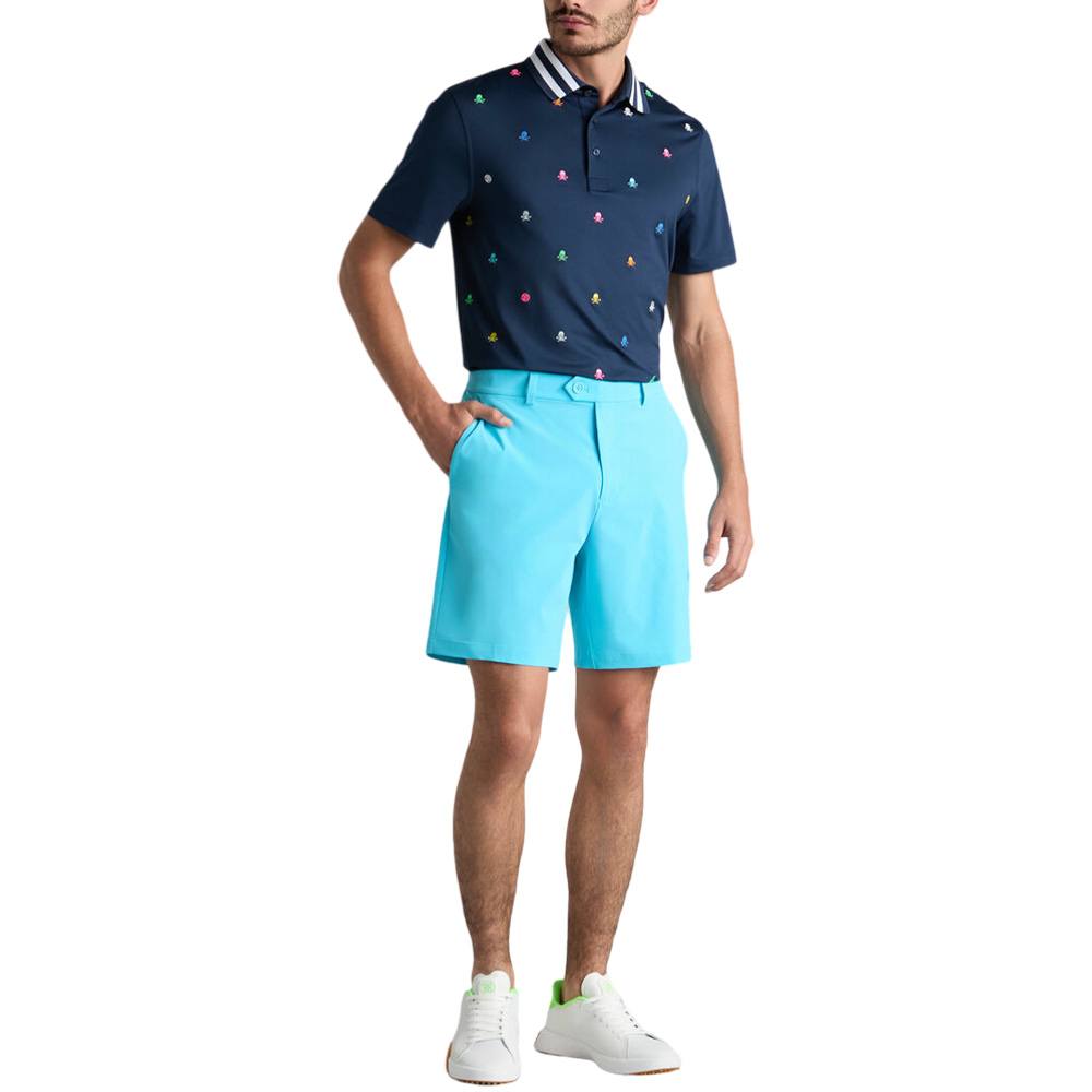 Gfore Embroidered Tech Jersey Golf Polo Twilight - SP25 Men