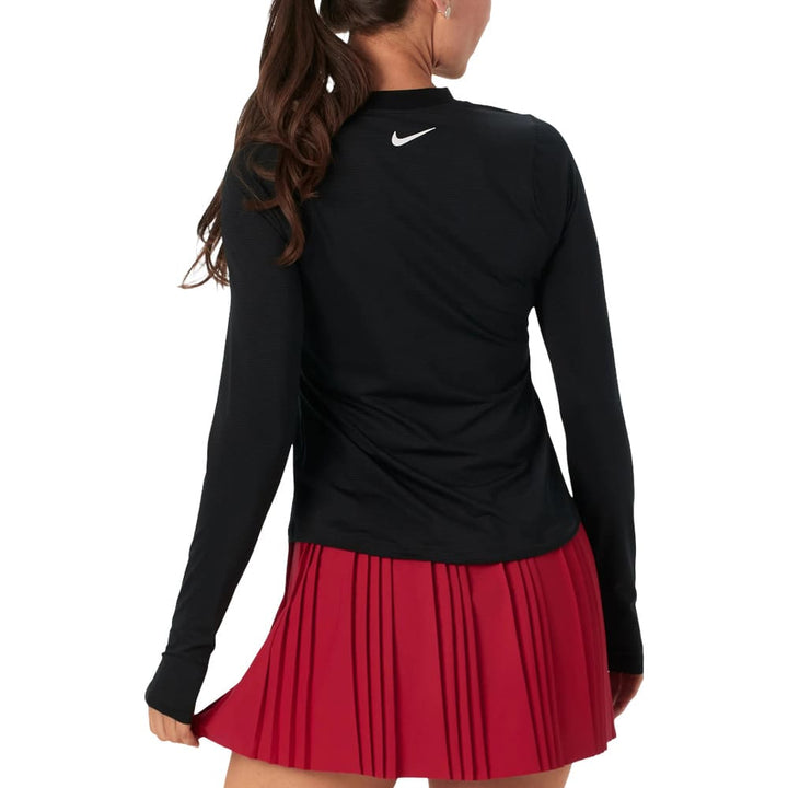 Nike Dri-FIT UV Victory Printed Longsleeve Golf Baselayer Black/White - FW25 Women