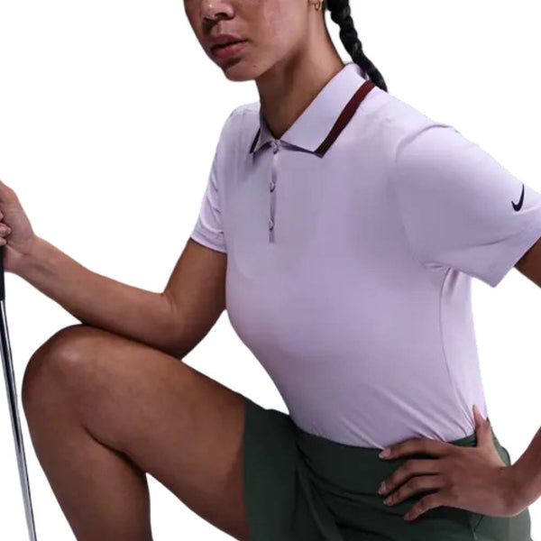 Nike Dri-FIT Tour Shortsleeve Golf Polo Doll/Dark Team Red/Black - SU25 Women