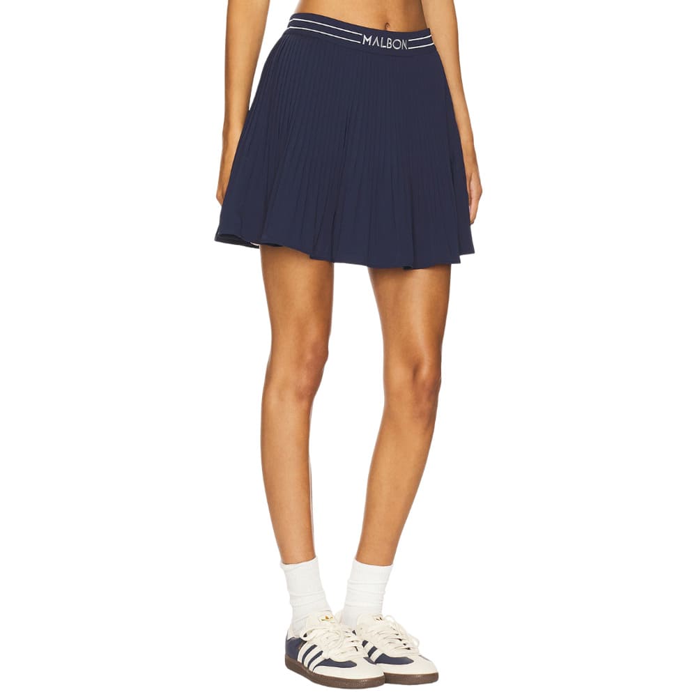 Malbon Valentina Pleated Golf Skirt Navy - SS25 Women