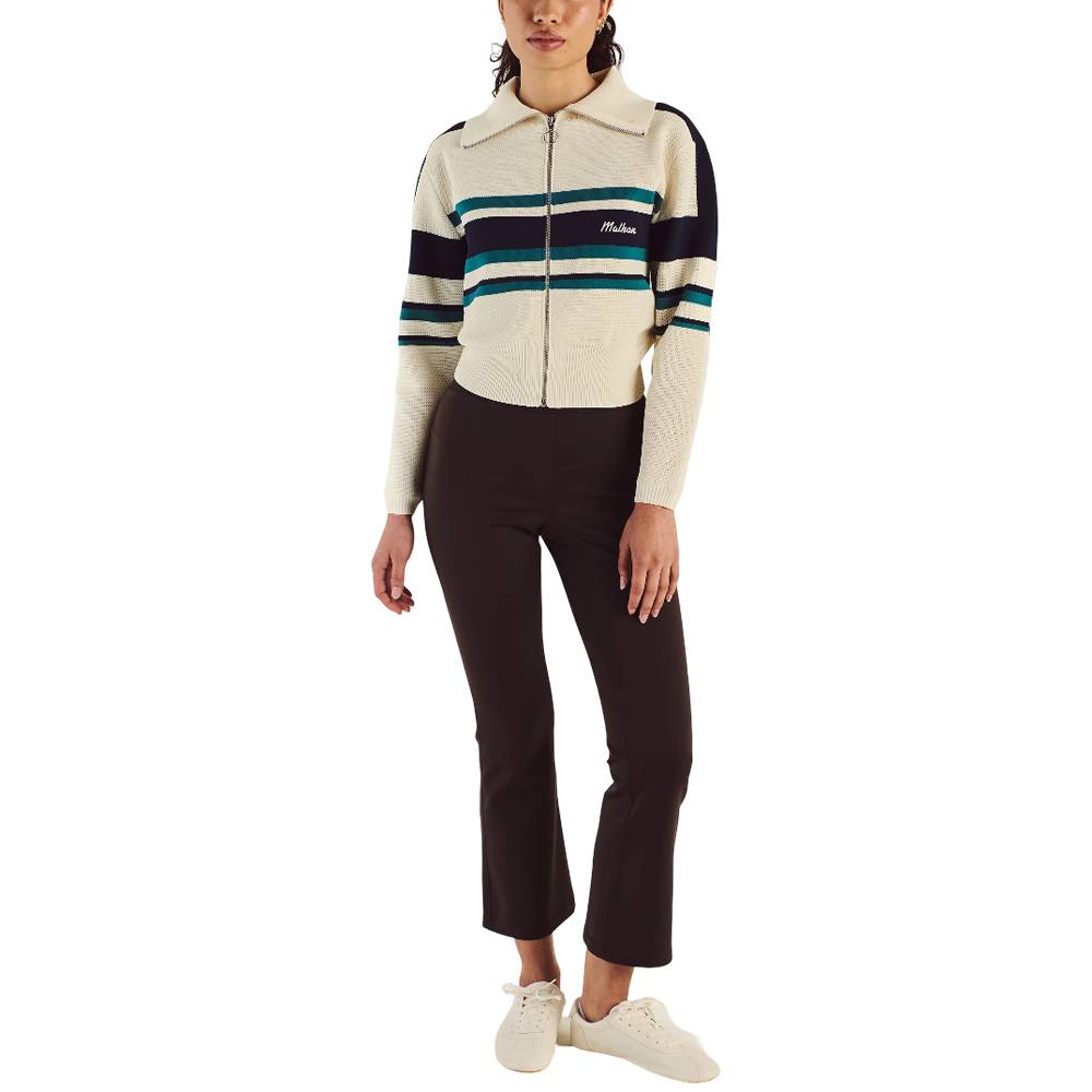 Malbon Simona Zip Up Golf Jacket Ivory - SS25 Women
