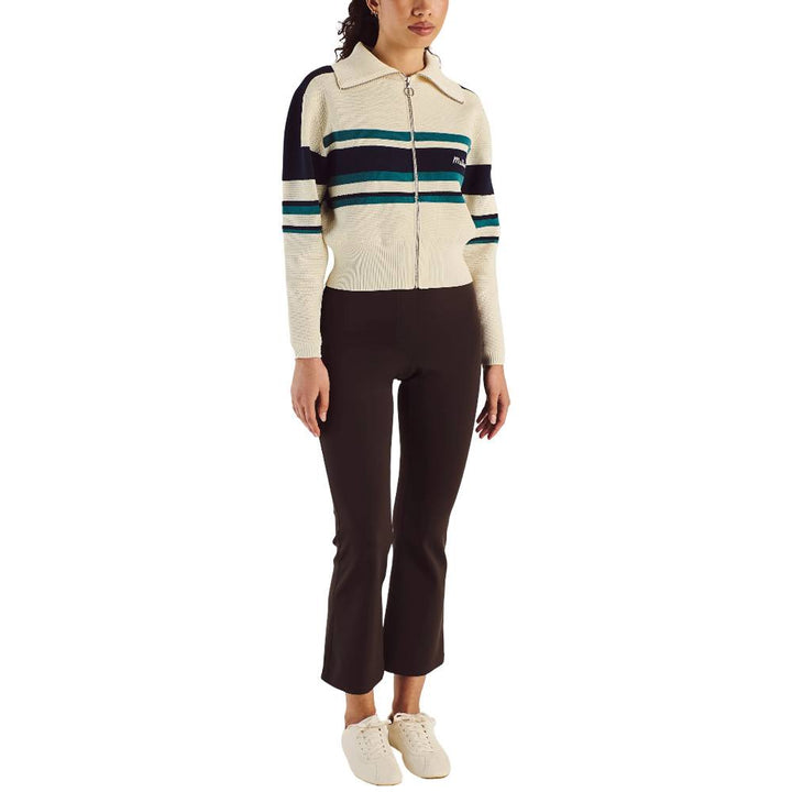 Malbon Simona Zip Up Golf Jacket Ivory - SS25 Women