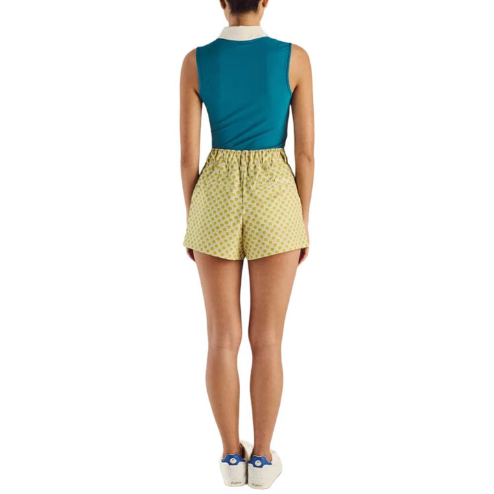 Malbon Claudia Sleeveless Golf Polo Azurra - SS25 Women