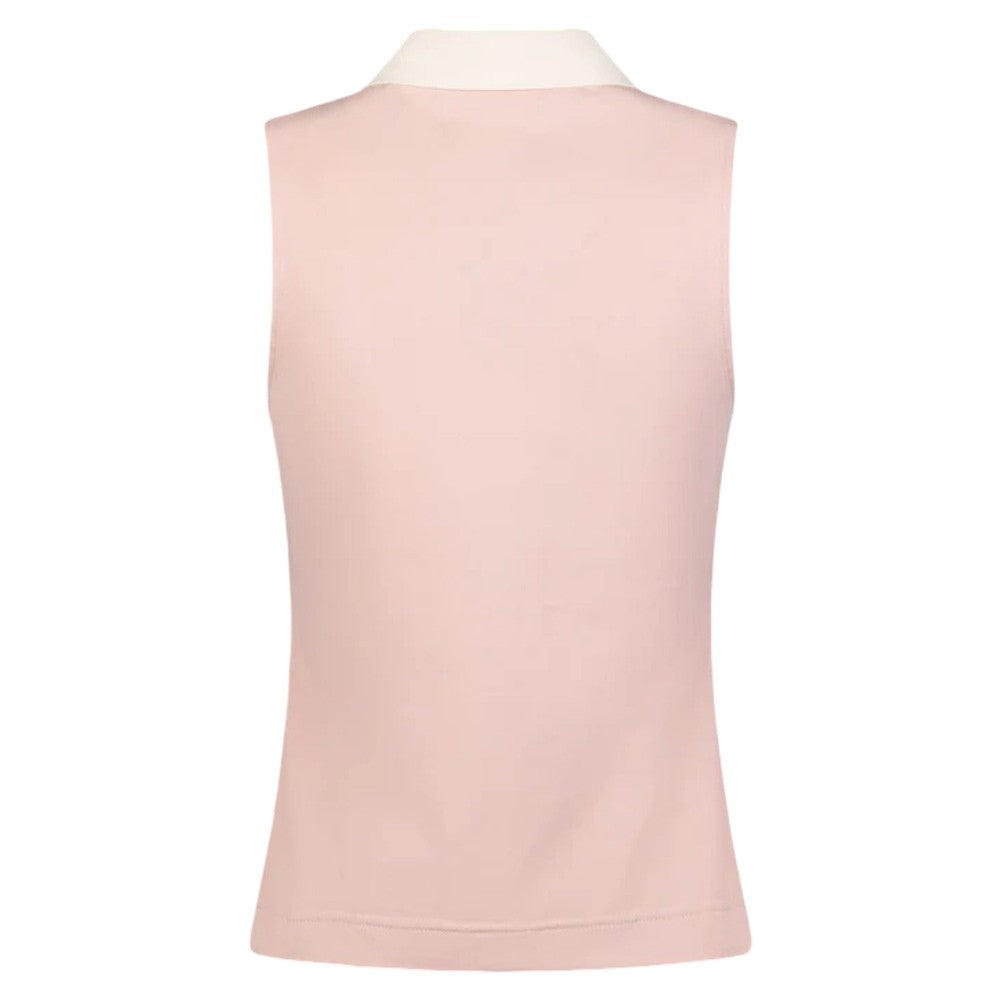 Malbon Claudia Sleeveless Golf Polo Rose - SS25 Women