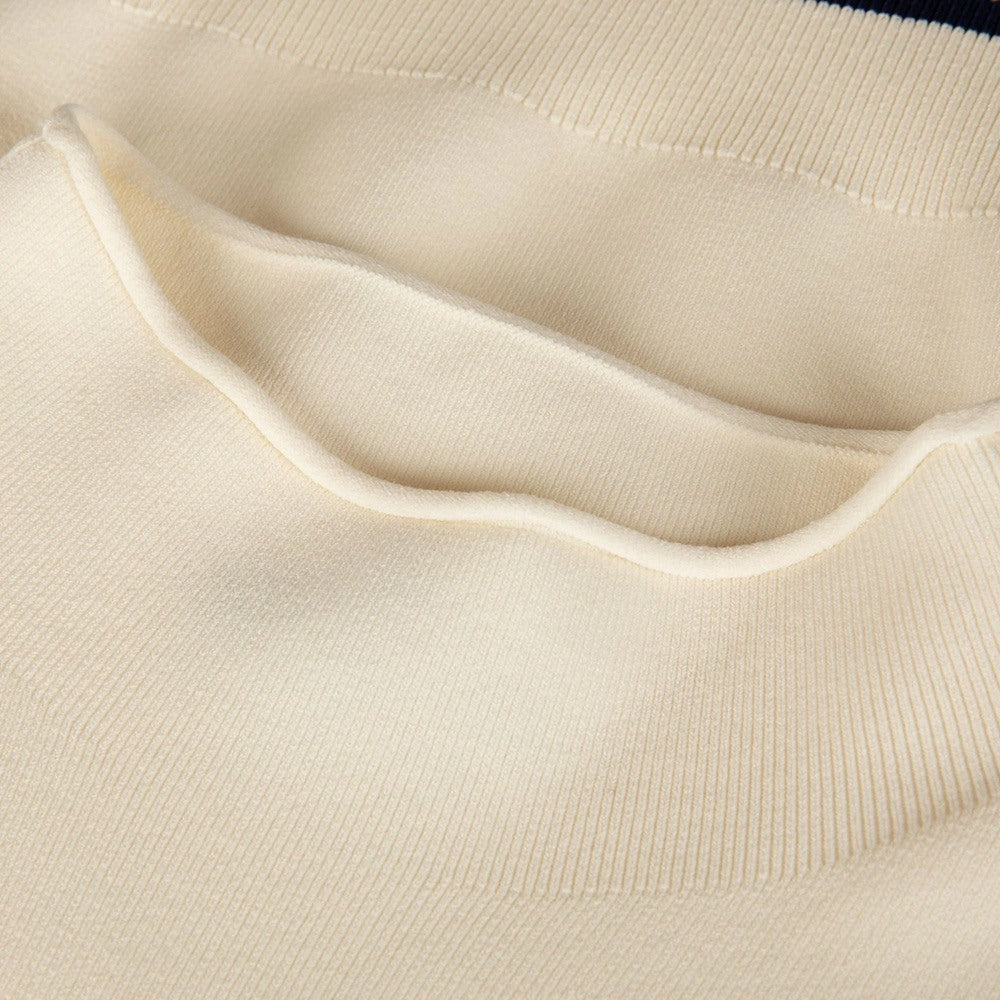 Malbon Kara Mock Neck Golf Vest Ivory - SS25 Women