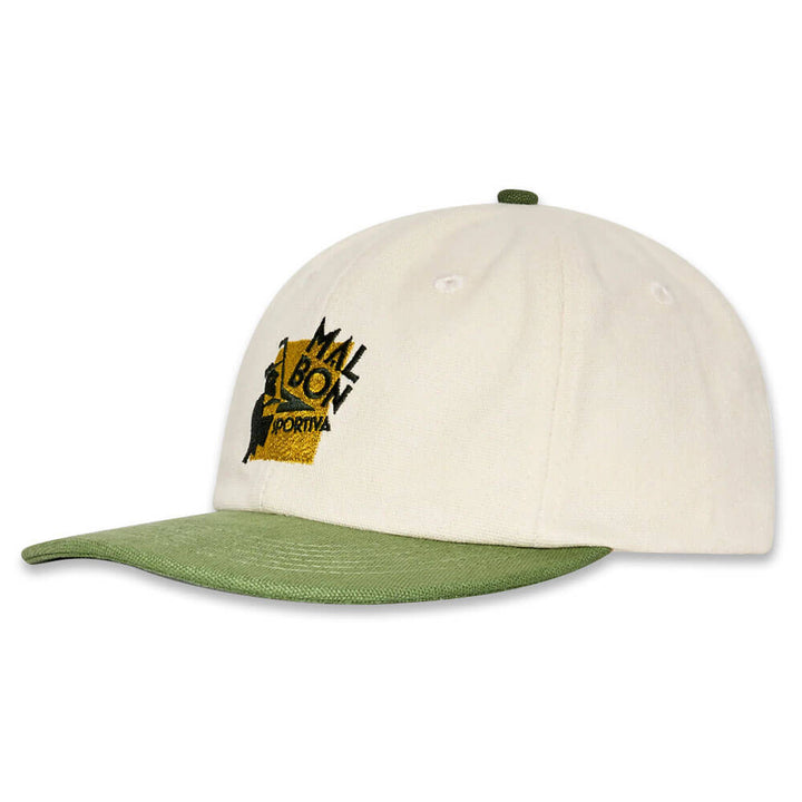 Malbon Sportiva Painter Golf Cap Cream/Cypress Green - SS25 Men