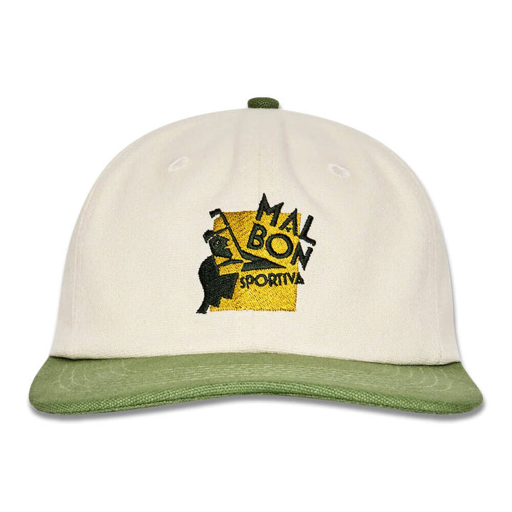 Malbon Sportiva Painter Golf Cap Cream/Cypress Green - SS25 Men