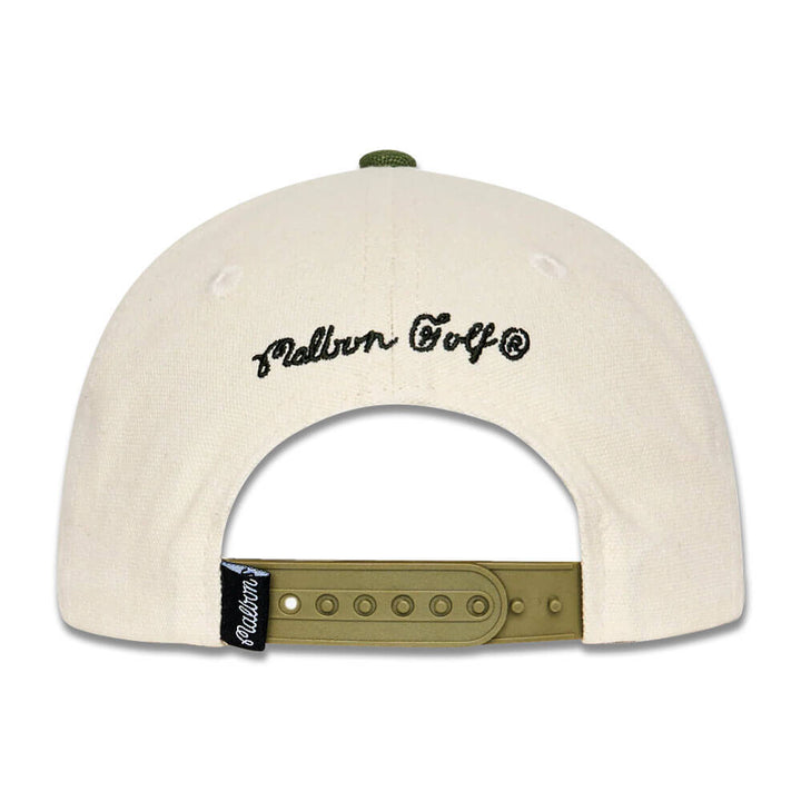 Malbon Sportiva Painter Golf Cap Cream/Cypress Green - SS25 Men