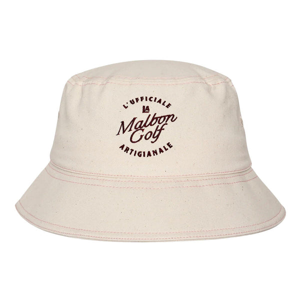 Malbon Artigianale Golf Bucket Hat Ivory - SS25 Men