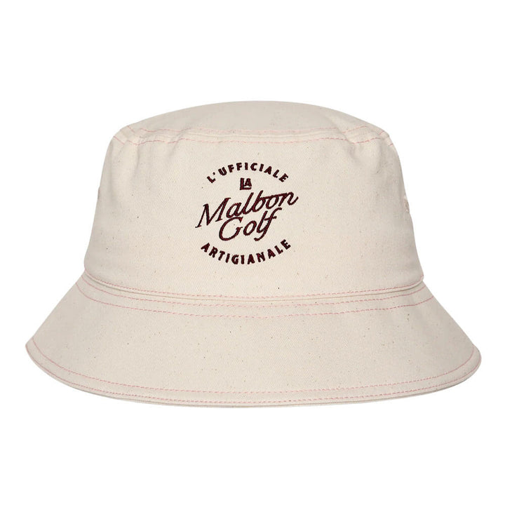 Malbon Artigianale Golf Bucket Hat Ivory - SS25 Men