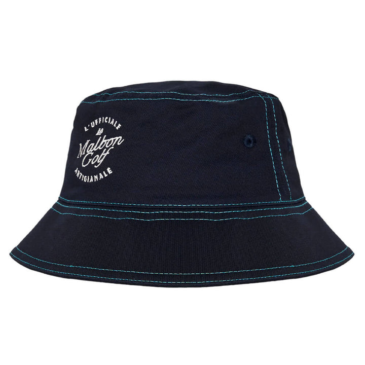Malbon Artigianale Golf Bucket Hat Navy - SS25 Men