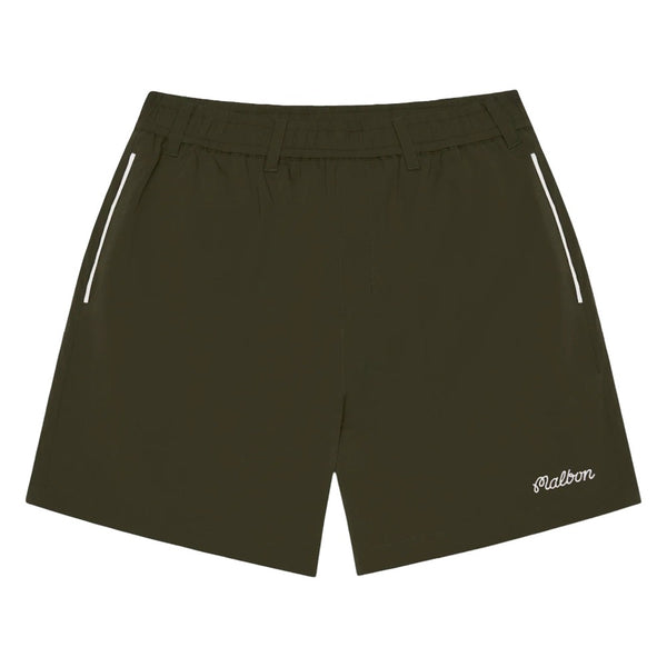 Malbon Riva Nylon Golf Shorts Cypress Green - SS25 Men