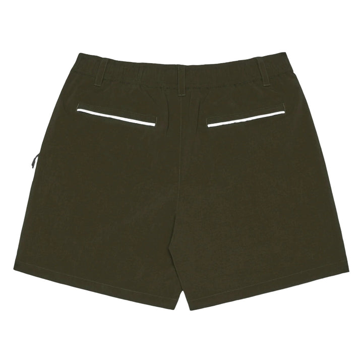 Malbon Riva Nylon Golf Shorts Cypress Green - SS25 Men